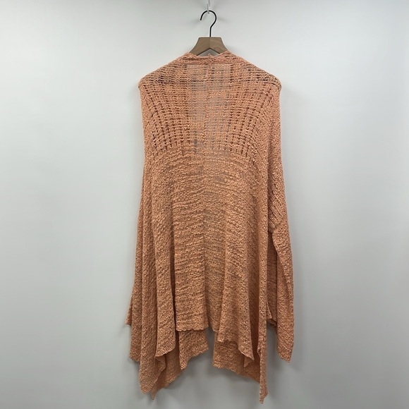 Free People In My Element Woven Bell Sleeve Knit Tunic Cardigan Sweater Medium - Picture 6 of 10